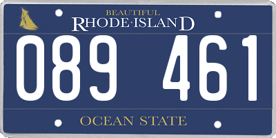 RI license plate 089461