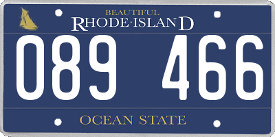 RI license plate 089466