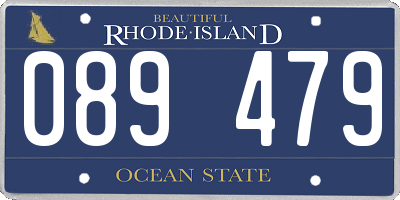 RI license plate 089479