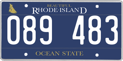RI license plate 089483