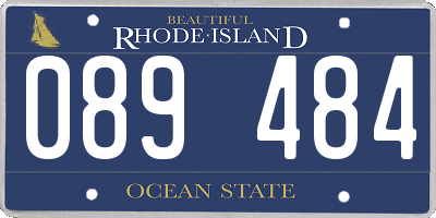 RI license plate 089484