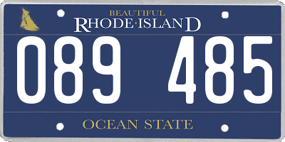 RI license plate 089485