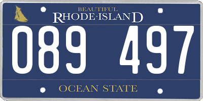 RI license plate 089497