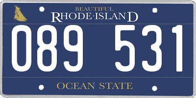 RI license plate 089531