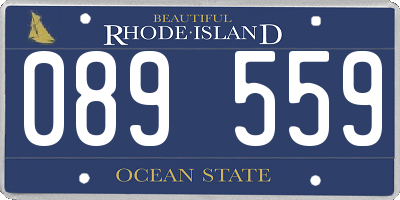 RI license plate 089559