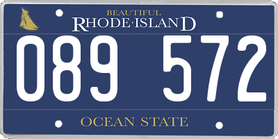 RI license plate 089572