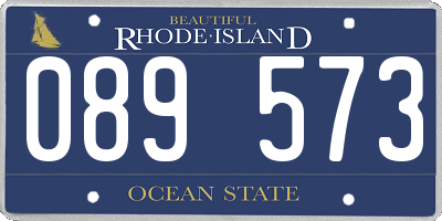 RI license plate 089573