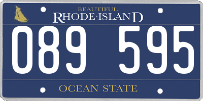 RI license plate 089595
