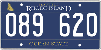 RI license plate 089620