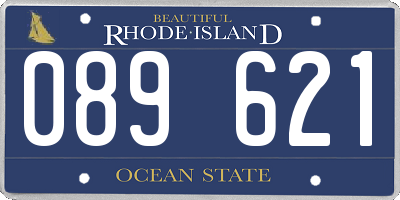 RI license plate 089621