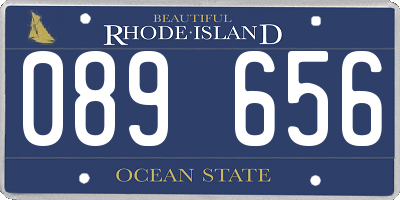 RI license plate 089656