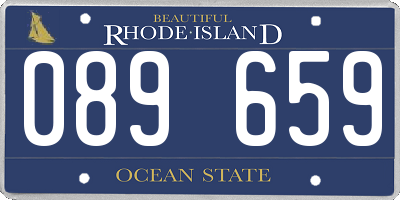 RI license plate 089659
