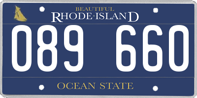 RI license plate 089660