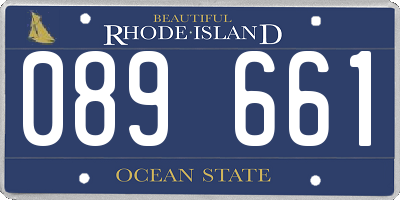 RI license plate 089661