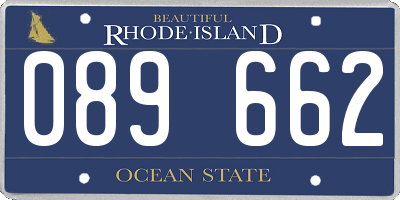 RI license plate 089662