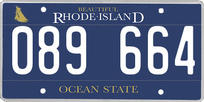 RI license plate 089664