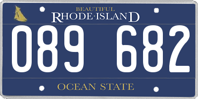 RI license plate 089682