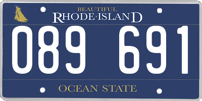 RI license plate 089691