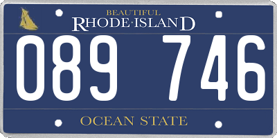 RI license plate 089746