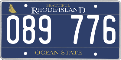 RI license plate 089776