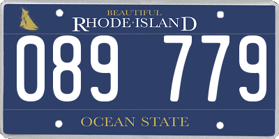 RI license plate 089779
