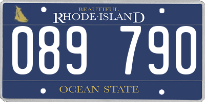 RI license plate 089790
