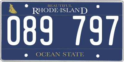 RI license plate 089797