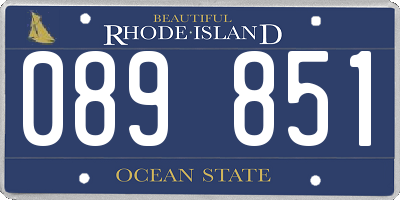 RI license plate 089851
