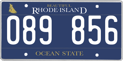 RI license plate 089856