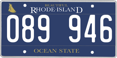 RI license plate 089946