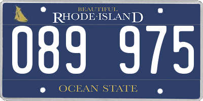 RI license plate 089975