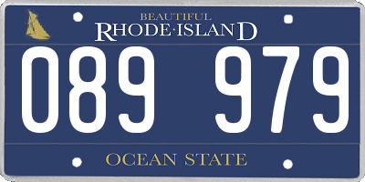 RI license plate 089979