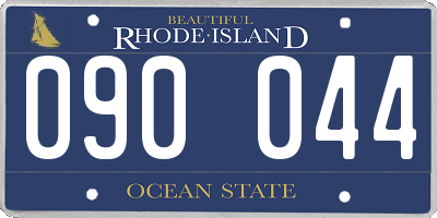 RI license plate 090044