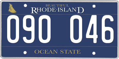 RI license plate 090046