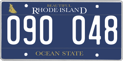 RI license plate 090048