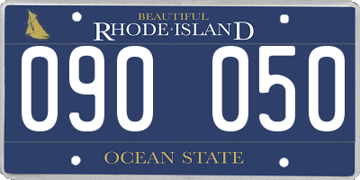 RI license plate 090050