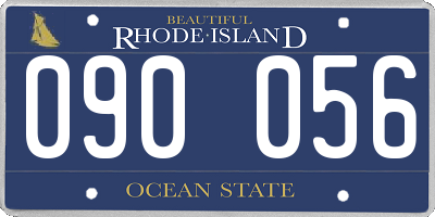 RI license plate 090056
