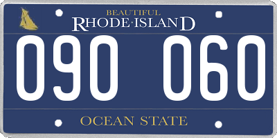 RI license plate 090060