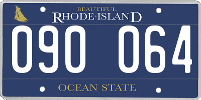 RI license plate 090064