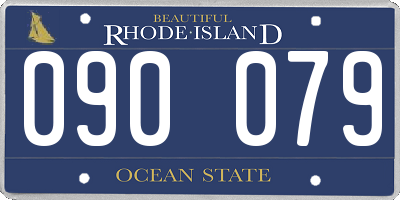 RI license plate 090079