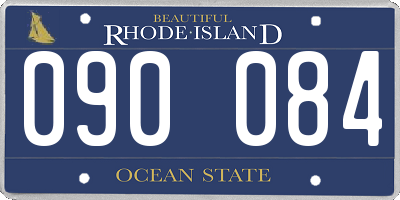 RI license plate 090084