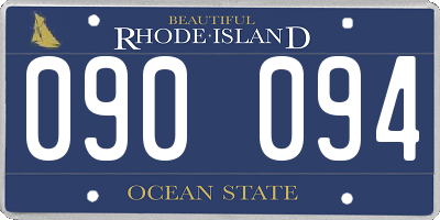 RI license plate 090094