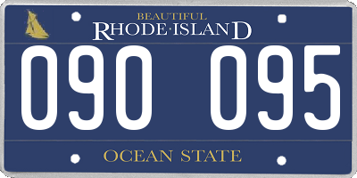 RI license plate 090095