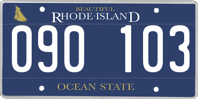 RI license plate 090103