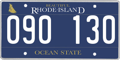 RI license plate 090130