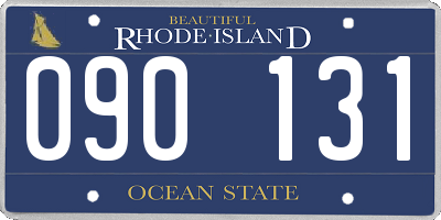 RI license plate 090131