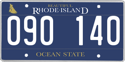 RI license plate 090140