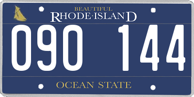 RI license plate 090144