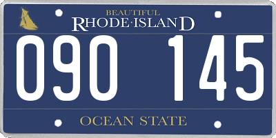 RI license plate 090145