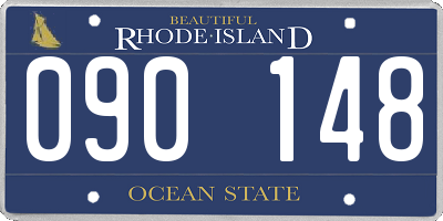 RI license plate 090148